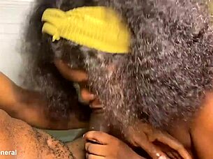 ebony house wife lured neighbor and seduced him to fuck her