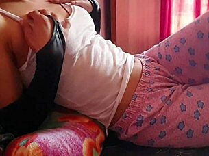 Cute girl invites you for some fun with bent over and vibrator!