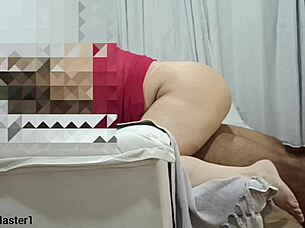 Hot Neighbor Pretends To Be Saint While Getting Fucked Bareback