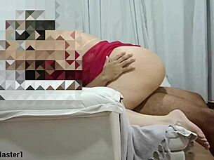 Hot Neighbor Pretends To Be Saint While Getting Fucked Bareback