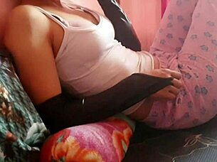 Cute girl invites you for some fun with bent over and vibrator!