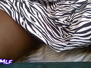 milf in public bar flashes her shaved hairless pussy for voyeur in outdoor solo masturbation