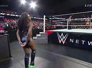 nikki bella vs naomi in extreme rules match 2015