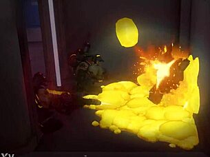 The Midget Occupies the Tall French Lady with His Cock