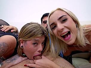 princesas do anal brasileiro in a group anal session with huge cocks