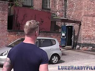 British Skank Gets Nailed in Hardcore Threesome with Blowjob