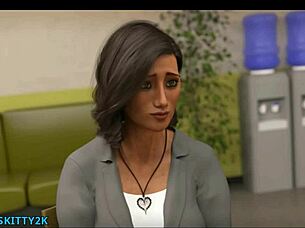 amateur anal with petite 18+ teen who has big boobs and ass, getting massaged and fucked by hot milf