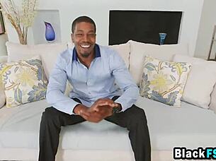 Giggly Japanese Girlfriend Marica Hase Shyly Marvels at Huge Black Cock in Panties