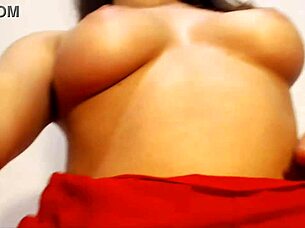 brunette performs on webcam in private show