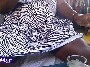 milf in public bar flashes her shaved hairless pussy for voyeur in outdoor solo masturbation