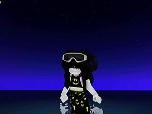 Hot roblox girls dance and show their ass and pussy