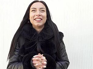 German scout - perfect german latina teen caramella del x pickup for casting fuck with monster cock 😘 rough homemade