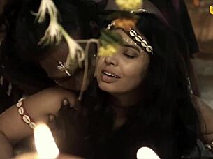 Indian tribe engages in hot sex with teen and milf