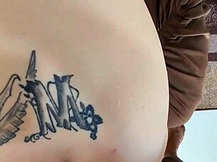 Blonde's Passionate Deep Anal With Tattooed Ass And Big Black Cock