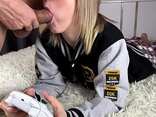 Fuck my step sister hard instead of playing Xbox!