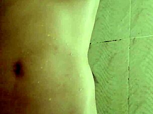 college girl masturbates in shower, gets caught.