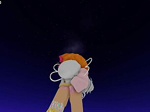 Hot roblox girls dance and show their ass and pussy