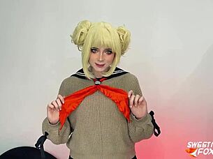 Himiko Toga celebrates 18th with hairy pussy sex and creampie