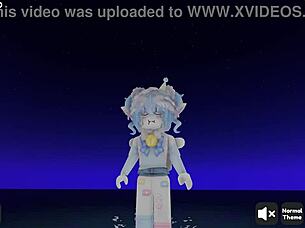 Hot roblox girls dance and show their ass and pussy