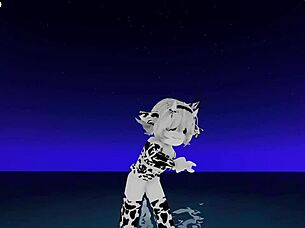 Hot roblox girls dance and show their ass and pussy