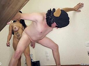 Brazilian femdom mistress kicks and punishes your balls in intense ballbusting session with bdsm elements