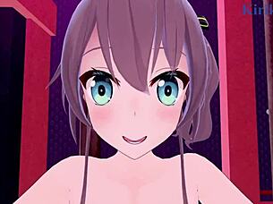 i experienced intense sex with natsuiro matsuri and shirakami fubuki in hololive vtuber pov hentai