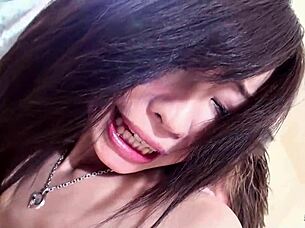 Petite japanese teen 18+ whore gets uncensored creampie dripping fuck at hotel in japan by ugly boy