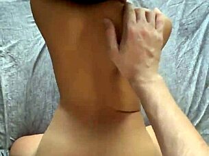 Roughly Fuck Cute Asian Girlfriend's Narrow Ass In Luxury Hotel Room