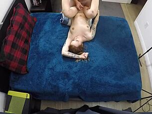 Detailed pov interview with redhead teen skye mae during casting session