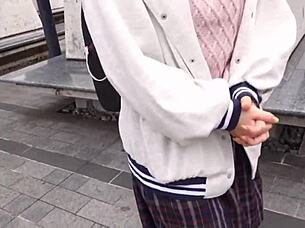 japanese babe with strong pussy grip sucks and cums on homemade toys