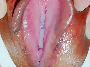 Amateur Japanese Slut Spreading Tight Pussy Lips