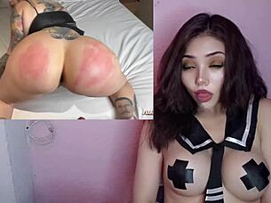 Hot mature blonde getting anal creampie