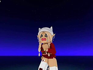 Hot roblox girls dance and show their ass and pussy