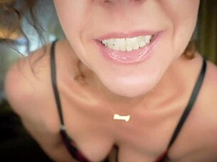 Mature babe flashes tits while trying on lingerie