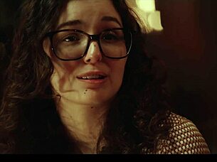 why does the nerdy girl submit to the old blonde's big tits in the gothic manor?