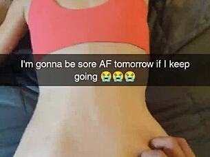 a cheating yoga milf gets fucked by her instructor on snapchat, cucked and creampied