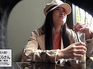 Asian amateur blowjob ends in facial cumshot