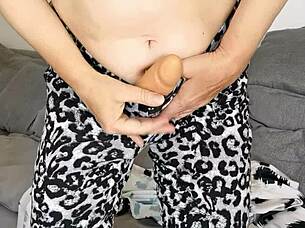 Stepson Catches Stepmom Masturbating Huge Tits