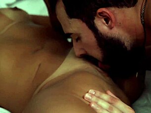 I love how my muscular neighbor licks my big clit so deliciously in our homemade sessions