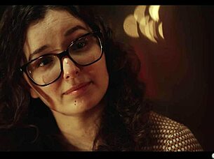 why does the nerdy girl submit to the old blonde's big tits in the gothic manor?