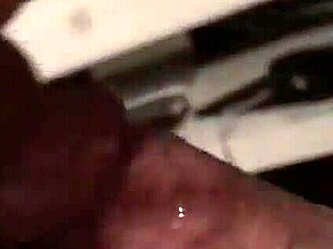 Ebony Tits Get Cumshot in Interracial Scene