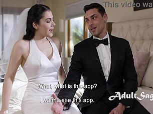 On her wedding day, the best man ass fucks bride Valentina Nappi in her veil