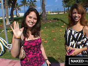 Pretty Petite Veronica With Wet Pussy And Small Waist Gets Deepthroat And Fucked On Miami Rooftop