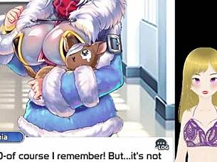 anime girl has her big tits fondled until they lactate in intense scene