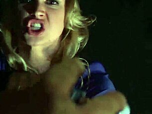 Blonde Police Officer Submits to Muff Diving Threesome