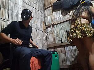 Come on, untie my vagina with that big dick, boss! Mature military woman meets Venezuelan operation leader in real porn.