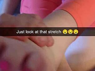 a cheating yoga milf gets fucked by her instructor on snapchat, cucked and creampied