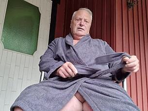 Chris the Shaved Old Man Outdoors