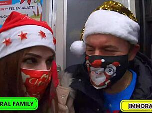 left alone by her bf mina von d finds new holiday fuck in budapest, with blowjob and doggystyle