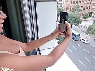 i fucked sheila ortega on the window overlooking the street, it was so hot